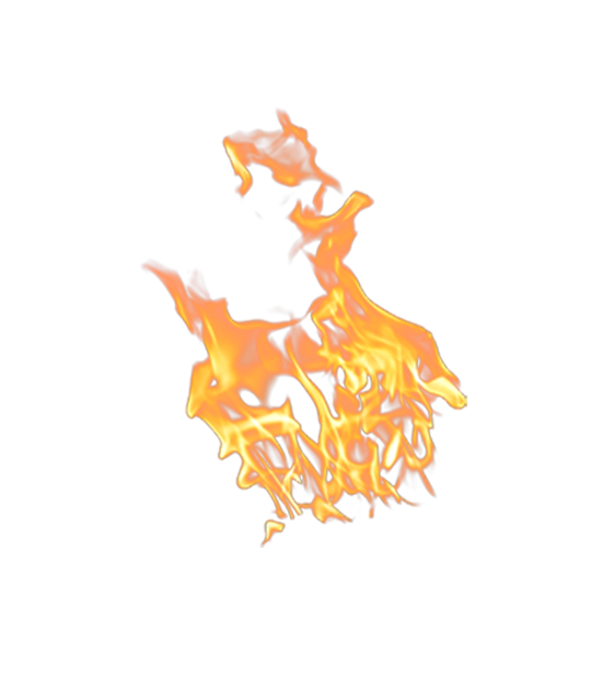 Isolated image of a fire.